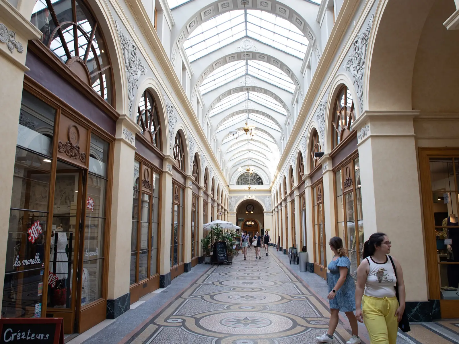 Glass roof of a Paris covered passage